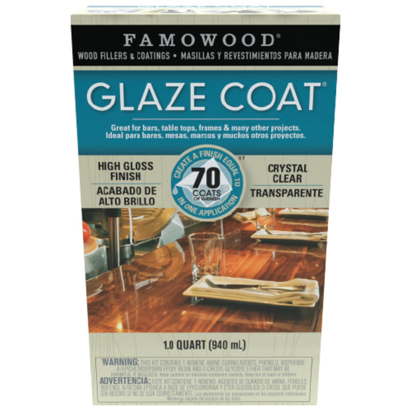 1 Qt. Famowood Glaze Coat Clear Epoxy