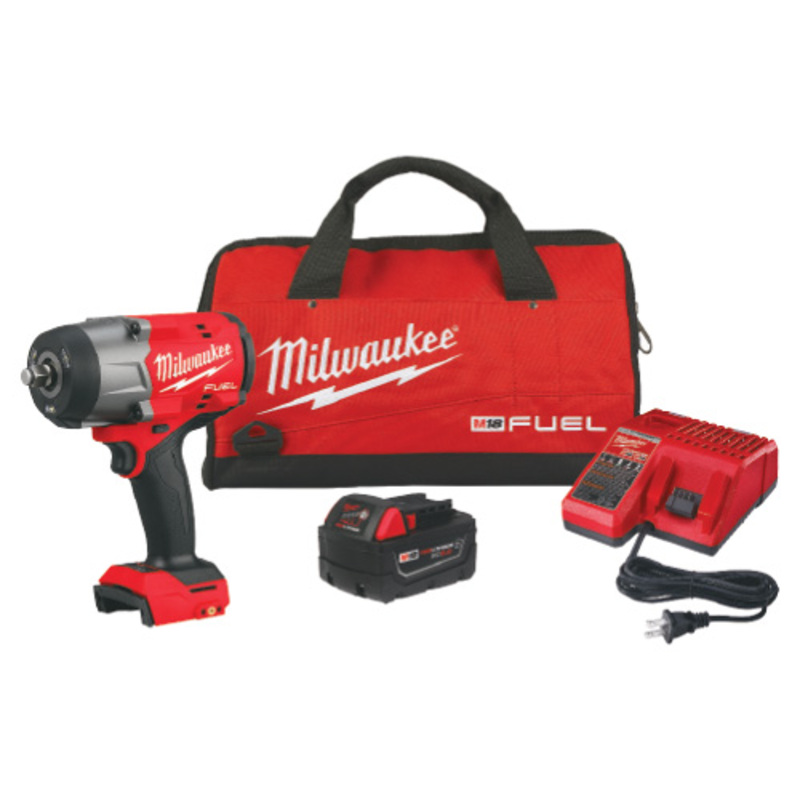 Milwaukee High Torque Impact Wrench with Friction Ring Kit