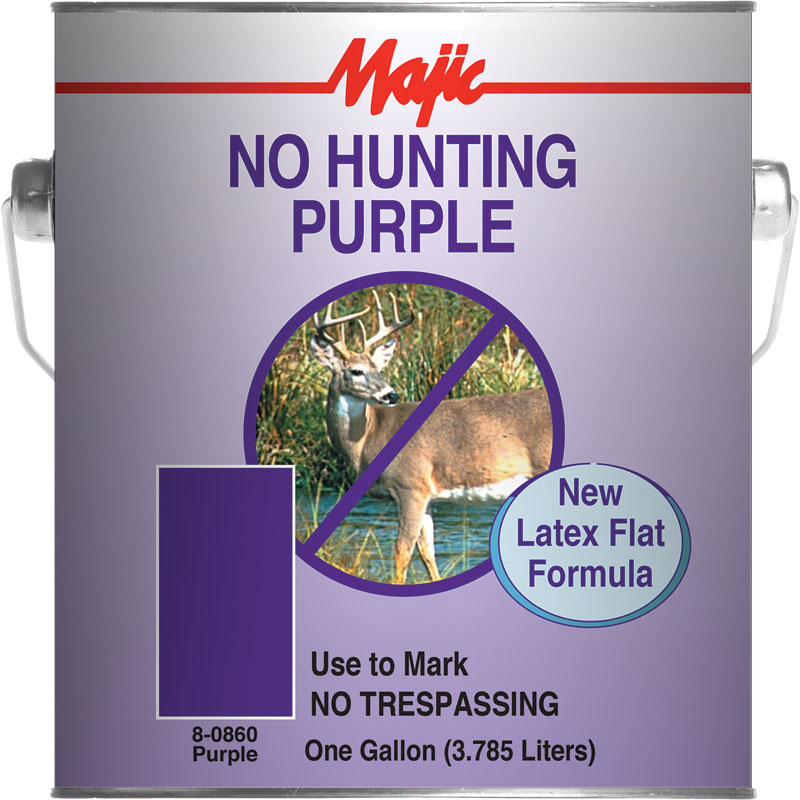 1 Gal. Majic Paints No Hunting Purple Paint